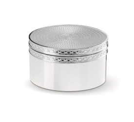 Pojemnik z pokrywką Vera Wang With Love 8,7cm Silver plated