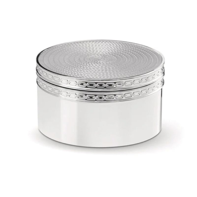 Pojemnik z pokrywką Vera Wang With Love 8,7cm Silver plated