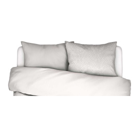 Komplet 2 poszewek na poduszki Dolores 50x70cm biały