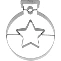 Wykrawacz bombka z gwiazdą 6cm - 1