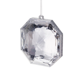 Zawieszka 17cm brylant srebrny