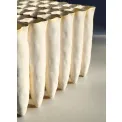 Wazon Stalactites 22x22x16cm beżowy - 2
