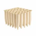 Wazon Stalactites 22x22x16cm beżowy - 1