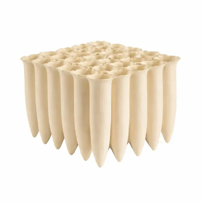 Wazon Stalactites 22x22x16cm beżowy
