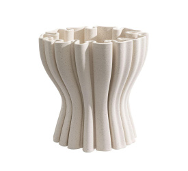 Wazon Orlean 29,5x27,5cm kremowy