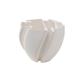 Wazon Pentagoni 20,5x25,5cm biały