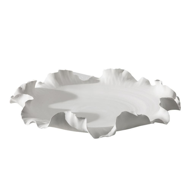 Misa dekoracyjna Volant 68x10,5cm biała