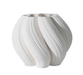 Wazon Retorta Pila 20x25,7cm 3d biały