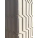 Wazon Quadratum 24x10cm 3d biały - 2