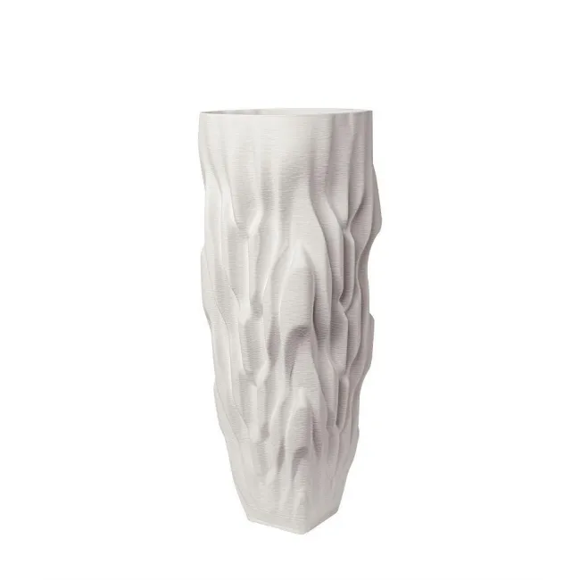 Wazon Cortex 49x19cm 3d biały