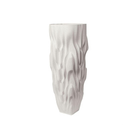 Wazon Cortex 49x19cm 3d biały