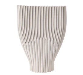 Wazon Pinna 34x25,5cm 3d biały