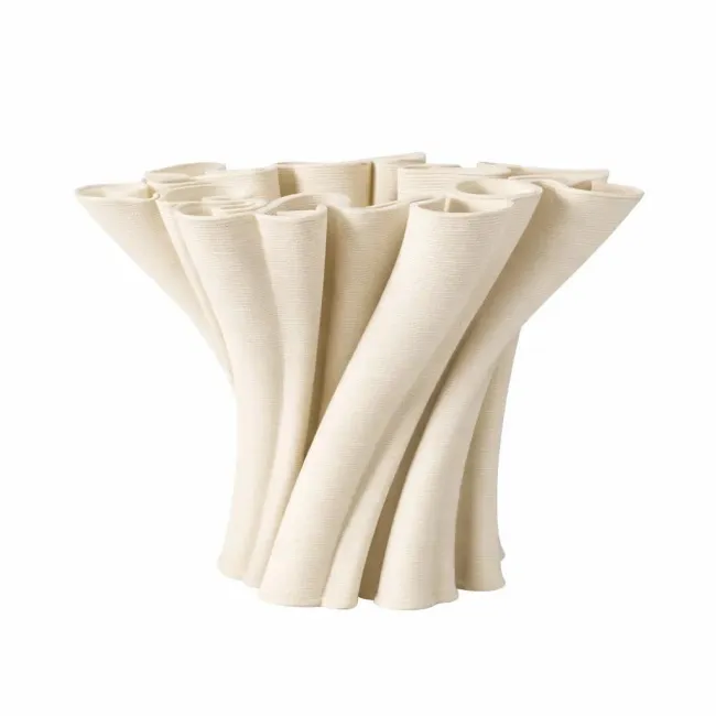 Wazon Tornado 19x24,5cm 3d beżowy