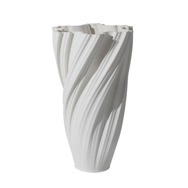 Wazon Retorta Loungus 34,5x19,5cm biały