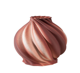 Wazon Bonbon 24x20cm 3d przygaszona czerwień