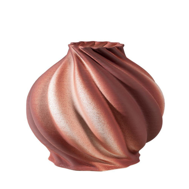 Wazon Bonbon 24x20cm 3d przygaszona czerwień