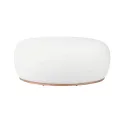 Pufa Balerina 88x54x36cm owalna biała - 1