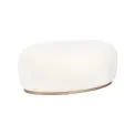 Pufa Balerina 88x54x36cm owalna biała - 2