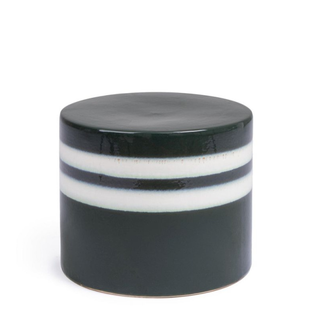 Stolik kawowy Zalem 42x34cm ceramiczny zielony - 1