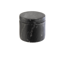 Pojemnik z pokrywką 6x5cm czarny marmur