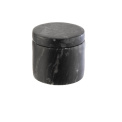 Pojemnik z pokrywką 6x5cm czarny marmur - 1