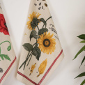 Komplet 3 ręczników kuchennych 50x70cm Fleurs Natural   - 4