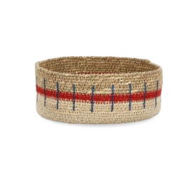 Kosz dekoracyjny 17x7cm hiacynt wodny czerwony