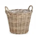 Kosz 37x30x38cm rattanowy Kubu szary