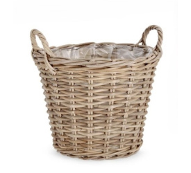 Kosz 37x30x38cm rattanowy Kubu szary