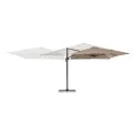 Parasol ogrodowy Panama 3x3x2,45m Charcoal-Taupe - 2