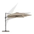 Parasol ogrodowy Panama 3x3x2,45m Charcoal-Taupe - 3