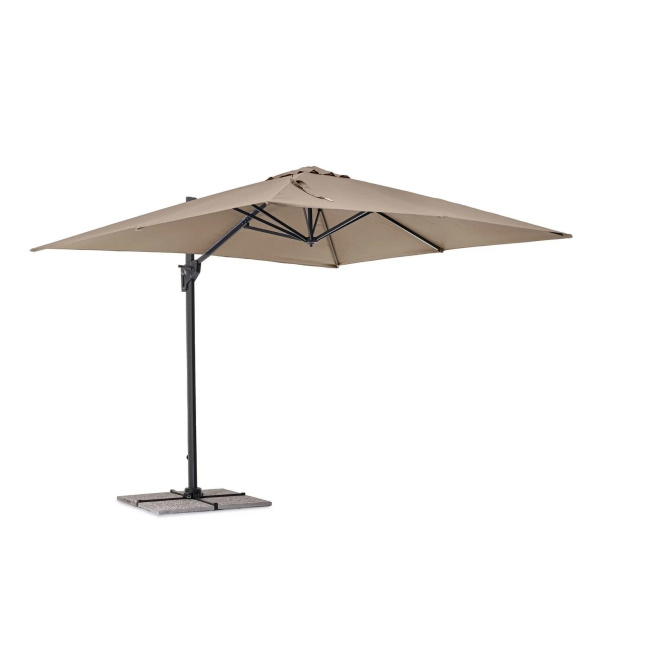 Parasol ogrodowy Panama 3x3x2,45m Charcoal-Taupe