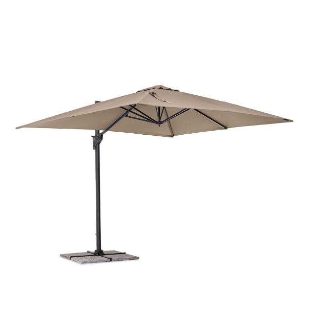 Parasol ogrodowy Panama 3x3x2,45m Charcoal-Taupe