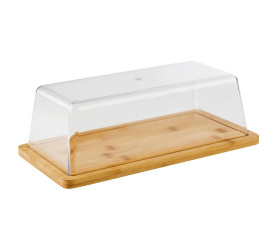 Deska do serwowania 32x16,5cm z kloszem