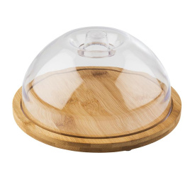 Deska do serwowania 20,5cm z kloszem okrągła