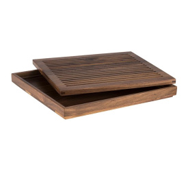 Deska do krojenia pieczywa 35x4x32,5x3,5cm orzech