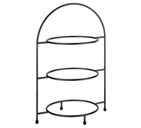 Etażerka Industrial 43x29cm III-poziomowa czarna