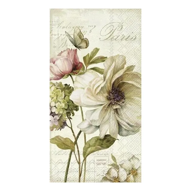 Serwetki 42x33cm Marche de Fleurs Cream 16szt.