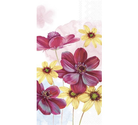 Serwetki 42x33cm Chocolate Flowers Cream 16szt.