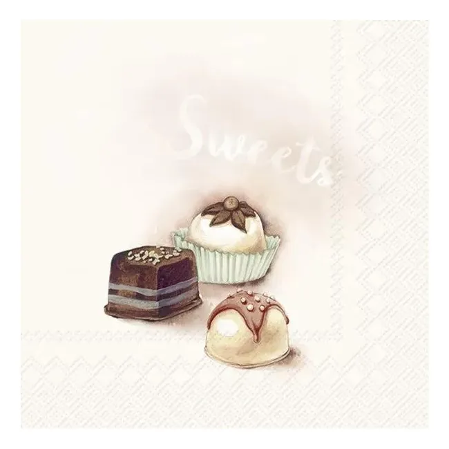 Serwetki 25x25cm Chocolates Cream 20szt.