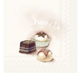Serwetki 25x25cm Chocolates Cream 20szt.