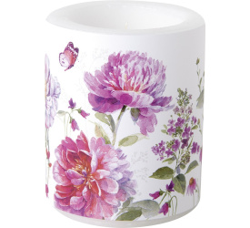 Świeczka 9x10cm Jardin Rose White