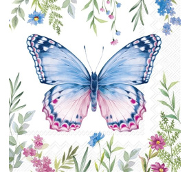 Serwetki 33x33cm Ylvie Blue Pink 20szt.