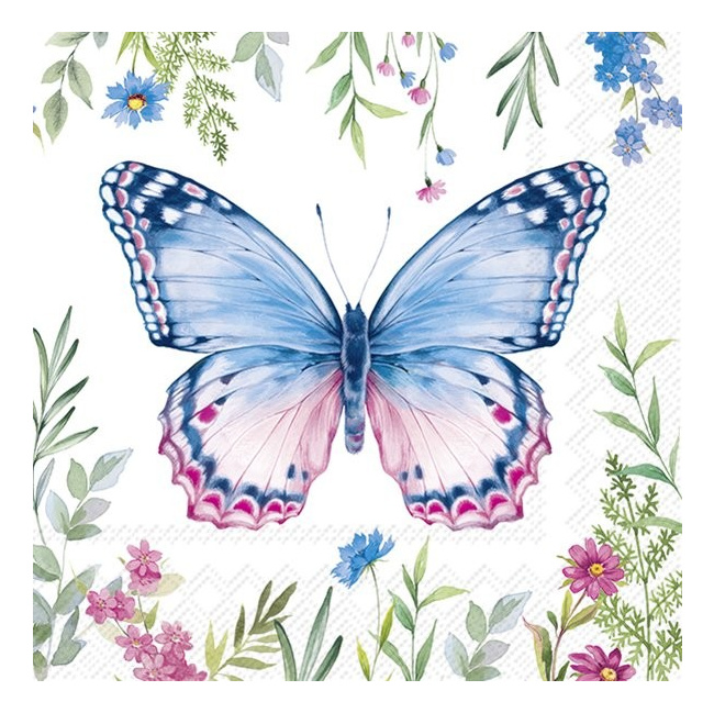 Serwetki 33x33cm Ylvie Blue Pink 20szt.