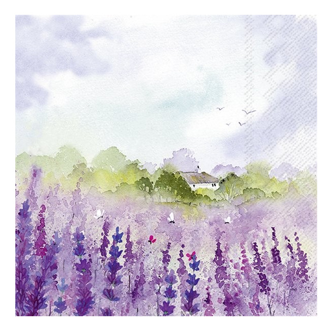 Serwetki 33x33cm Lavender Field 20szt.
