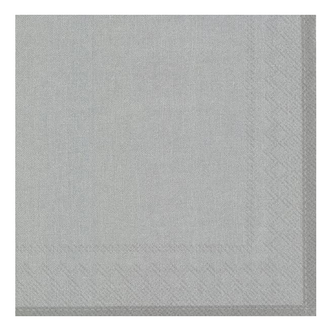 Serwetki 33x33cm Linen Silver 20szt.