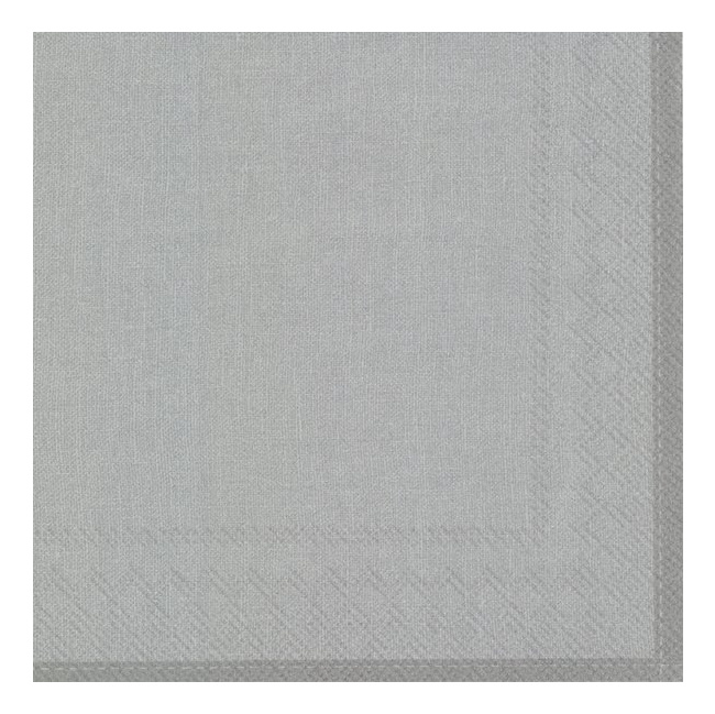 Serwetki 33 cm Linen Silver - 1