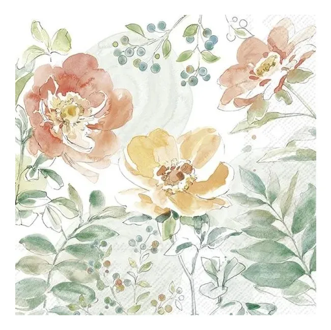 Serwetki 33x33cm Soft Petal Flowers 20szt.