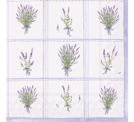 Serwetki 33x33cm Lavender Charm Light Lilac 20szt.