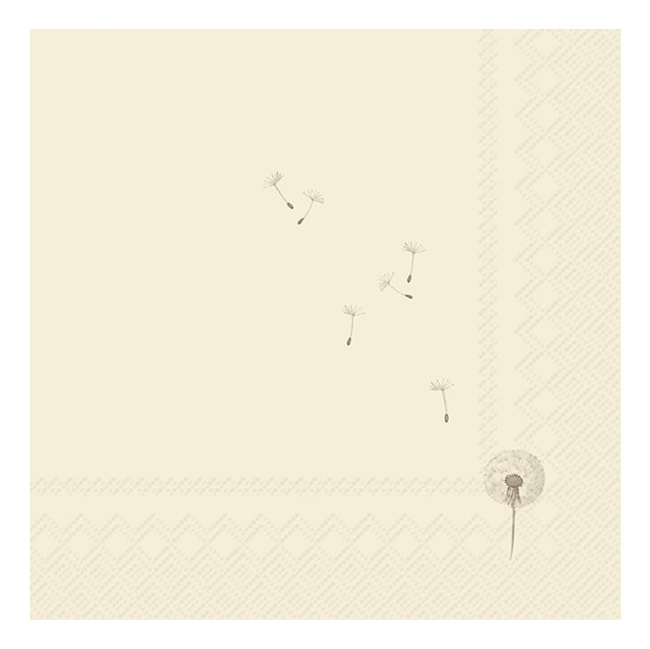 Serwetki 33x33cm Tiny Dandelion Cream 20szt.